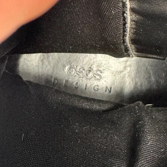 Asos Design Womens Snake Print Buckle Moto Boots Brown Black Chunky Heel Size 8 - Picture 10 of 11